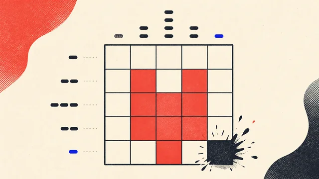 5×5のマスを塗り小さな絵を完成させるミニロジック